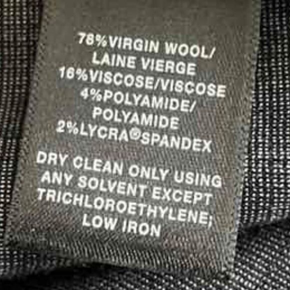 Lafayette148 NY ,Women's dark grey trousers with straight legs, wool, size 4 - Picture 3 of 12